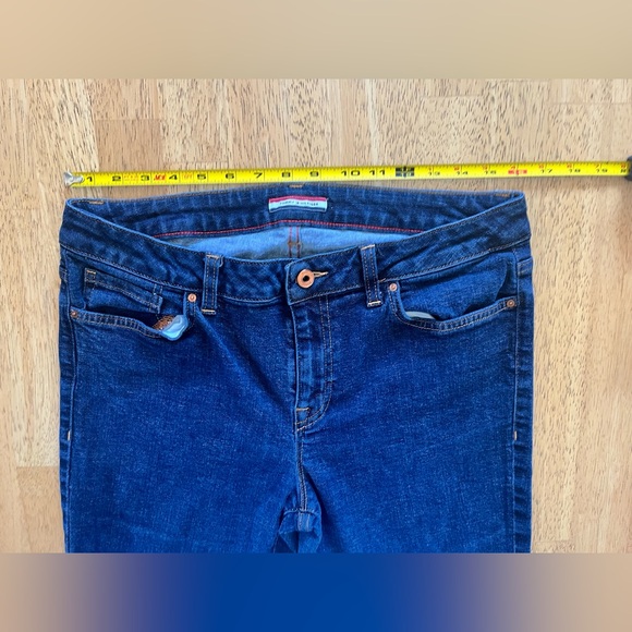 Tommy Hilfiger Womens Stretch Boot Cut Dark Wash Jeans Blue Size 12R - Picture 3 of 9